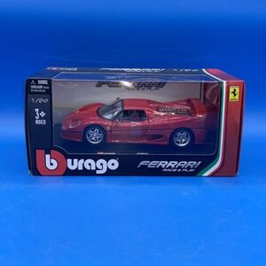 Burago Ferrari F50 1995 1/24 Red! Race & Play 海外 即決