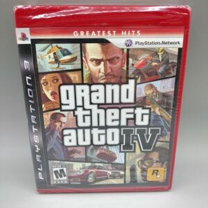 Grand Theft Auto IV 4 PlayStation 3 Greatest Hits Red Brand new Factory Sealed 海外 即決