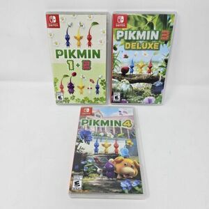 Pikmin 1+2 & 3 Deluxe & 4 Switch Game Bundle (Action/Adventure Puzzle) 海外 即決