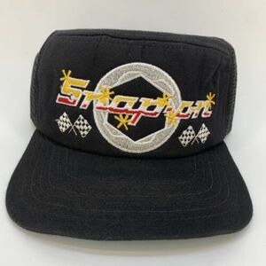 Vintage New Era Snap-On Tools Snapback Hat Embroidered Checkered Flags Black(H7) 海外 即決