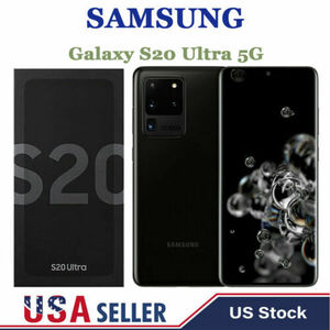 *NEW SEALED* Black Samsung S20 Ultra 5G G988U 128GB CDMA GSM Unlocked Smartphone 海外 即決