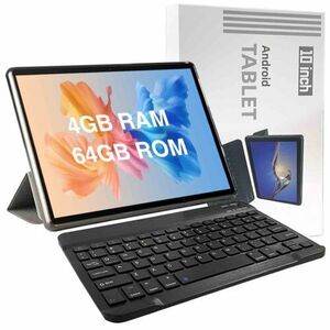 2 in 1 Tablet 10" Android 11 Tablet with Keyboard/??s? 4GB+64GB+512GB Expand 海外 即決