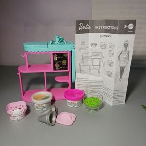 Barbie "You Can Be Anything" Florist Replacement Counter Dough Pieces Playset 海外 即決