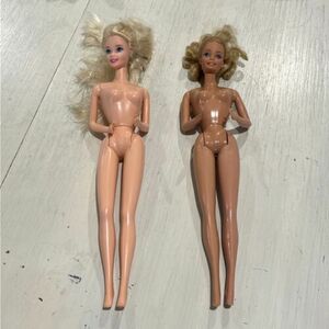 Mattel 1966 Barbie Dolls Set Of 2 Blonde Twist N’ Turn Naked Philippines & China 海外 即決