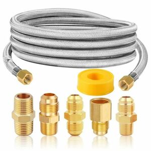 MCAMPAS 10 Feet High Pressure Braided Propane 10Ft Hose Adapter Kit 海外 即決