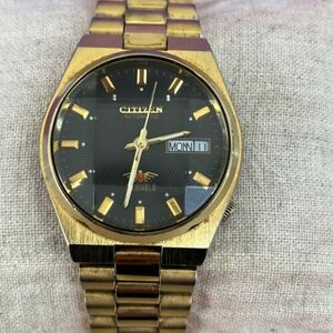 Vintage CITIZEN Automatic Watch Gold Tone 8200 EAGLE 7 -Classics Works Great 海外 即決