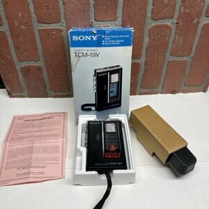 SONY TCM-19V Portable Cassette recorder VOR cassette-corder parts or repair 海外 即決