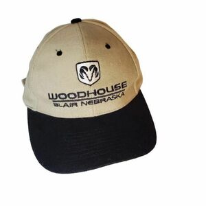 Nissun Ram Baseball Hat Cap Strapback Black Tan Woodhouse Blair Ne Adjustable 海外 即決