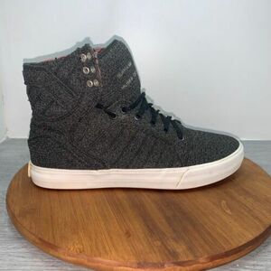 スープラ Skytop Chad Muska 001 Men’s Size 9 Hi Top Skate Shoe Canvas Sneakers グレー 海外 即決