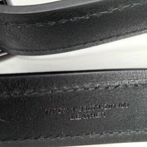 Dickies Black Leather Belt Brushed Black Buckle Men's SZ 46-48 11GD020030 海外 即決
