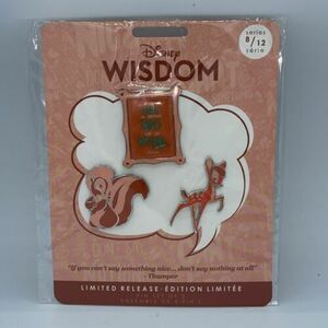 Disney Wisdom Limited Release Collection - Bambi Pin Set NWT 海外 即決