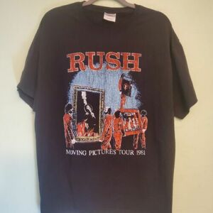 Vintage 00s Rush T Shirt Adult X-Large Moving Pictures 1981 Tour Y2k Band Tee 海外 即決