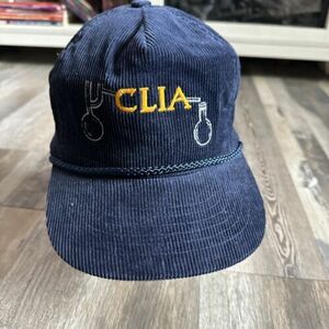 Vintage Corduroy AmaPro Hat Cap Rope Blank Adjustable Zipper Back Retro 90s CLIA 海外 即決