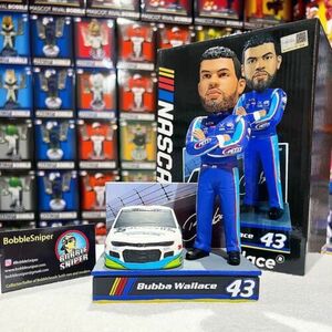 BUBBA WALLACE NASCAR Race Day "Cup Series" Car Racing #43 Bobblehead 海外 即決