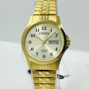 Citizen Women's Quartz Gold St Steel Champagne Dial 26mm Watch EQ2002-91P 海外 即決