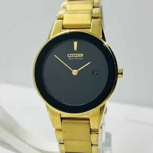 Citizen Women's Eco-Drive Axiom Gold 30mm Stainless Steel Watch GA1052-55E 海外 即決
