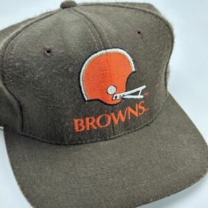 Vintage Cleveland Browns 80s Starter Hat NFL Wool Cap The Eastport Helmet Logo 海外 即決