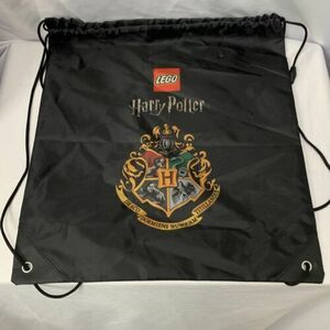 Lego Harry Potter Crest Cinch Sack Drawstring Backpack Book Bag 16" x 14" 海外 即決