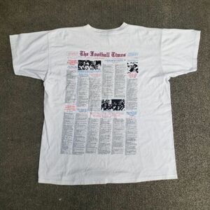 Vintage 1995 Great Impressions Football Times Elway Namath Payton News XL Shirt 海外 即決