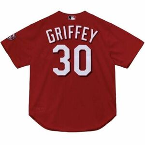 Mitchell & Ness Authentic Ken Griffey Jr. Cincinnati Reds Baseball Jersey Mens L 海外 即決