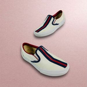 バンズ x Jonathan Adler ANDAZ レッド 限定 Edition Slip On Sneakers 24cm(US6).5M/8W 海外 即決