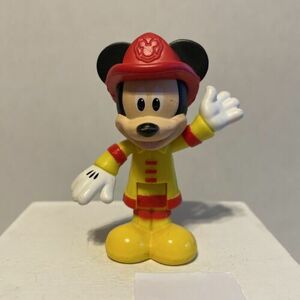 Mickey Mouse Clubhouse Fireman Figure Fire Truck Toy Cake Topper Disney 3” 海外 即決