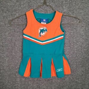Miami Dolphins Reebok NFL Girls Toddler Cheerleader Dress Outfit 24M Months 海外 即決