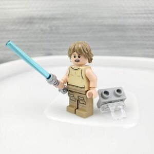 LEGO Luke Skywalker Minifigure Dagobah Tan Tank Top Star Wars sw0907 set 75208 海外 即決