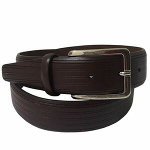 Daniel Cremieux Belt 34/85 Brown Full Grain Leather Brass Buckle F75BX121 海外 即決