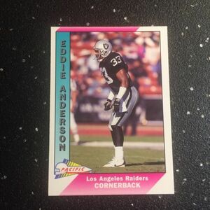 Eddie Anderson 1991 Pacific Football #226 NFL Los Angeles Raiders Cornerback 海外 即決