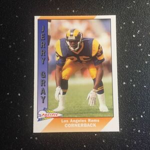 Jerry Gray 1991 Pacific Football #252 NFL Los Angeles Rams Cornerback 海外 即決