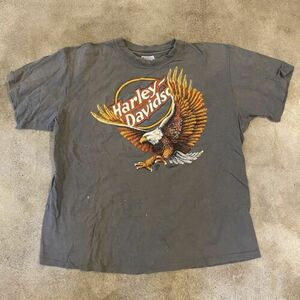 Vintage 1980’s Original Harley Davidson t shirt XL SEATTLE WA EAGLE BIKERS ONLY 海外 即決