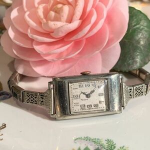 Bigelow Kennard & Co Omega Movement Ladies Watch 1930-35 Manual Art Deco Working 海外 即決