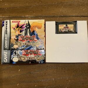 Yu-Gi-Oh The Sacred Cards | Game Manual Box | Gameboy Advance 2003 No Cards GBA 海外 即決