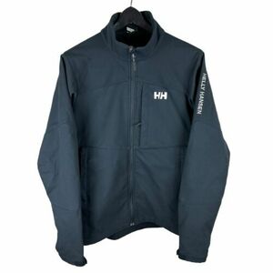 Mens Y2K Helly Hansen Blue Full Zip Essential Logo Jacket Size M 海外 即決