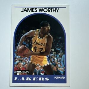 James Worthy 1989 NBA Hoops Basketball #210 Los Angeles Lakers 海外 即決