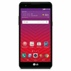 NEW Virgin Mobile LG X Charge Smartphone LGSP320AVP Titan Black 16GB 5.5" screen 海外 即決