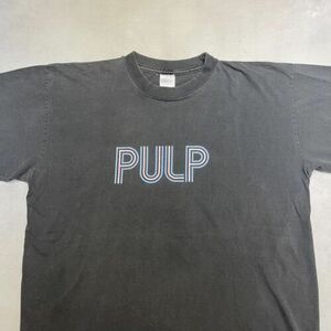 Vintage PULP Her Shoegaze Britpop Single Stitch Band Tee Shirt XL 海外 即決