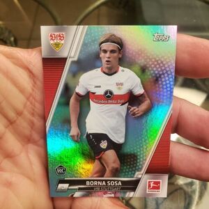 2022 Topps Bundesliga Aqua Foil Borna Sosa Rc # 165 #ed 101/199 海外 即決