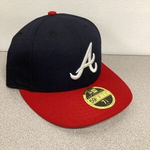 Atlanta Braves New Era 59FIFTY Low Profile On Field Hat Cap 7 1/4 New 海外 即決