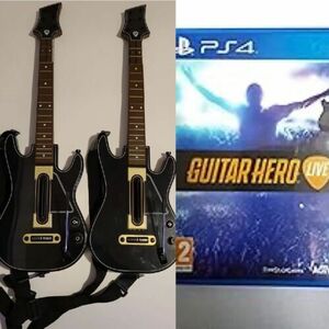 Guitar Hero Live 2 Pack Bundle PS4 No Dongles Tested 海外 即決