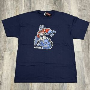 Vintage 2002 Transformers Autobot Optimus Prime Hasbro Tee NWT - Size XL 海外 即決