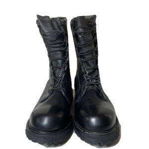 Military Issue Black Leather Cold Weather Boots Mens Size 8 Regular 114120 海外 即決