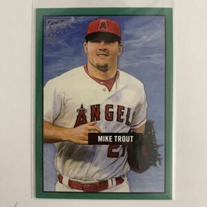 2017 Topps Gallery Heritage Green /250 Mike Trout #38 Los Angeles Angels 海外 即決
