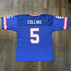 New York Giants Kerry Collins Jersey Mens Size 52 XL Blue Starter 海外 即決
