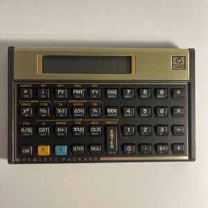 HP Hewlett Packard 12C Financial Calculator Not Tested Needs Battery 海外 即決