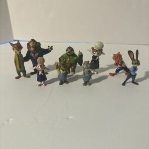 Disney Zootopia PVC Figure Set Of 9 Figures 1”-2” Tall 海外 即決