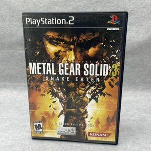 Metal Gear Solid 3 Snake Eater PS2 (PlayStation 2, 2004) Complete Cib Tested 海外 即決