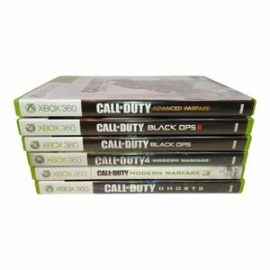 Microsoft Xbox 360 - Call Of Duty Bundle Of 6 Games - Black Ops 1 & 2 - Tested 海外 即決
