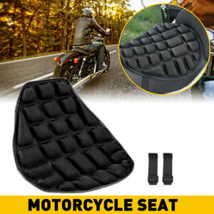 Fits For Motorcycle Seat Cushion Cover Shock Absorb Pad Black Lycra Comfort Gel 海外 即決